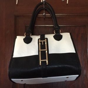 Charming Charlie Black and White Purse